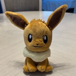Pokemon Eevee Plush Toy Brown and Cream